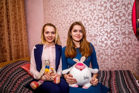 MINSK, BELARUS - 20 JANUARY, 2018: students in the dorm roomのeditorial素材