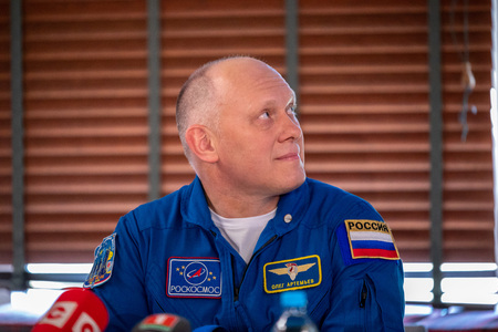 MINSK, BELARUS - 1 MARTH, 2019: Russian cosmonaut Oleg Artemyevのeditorial素材