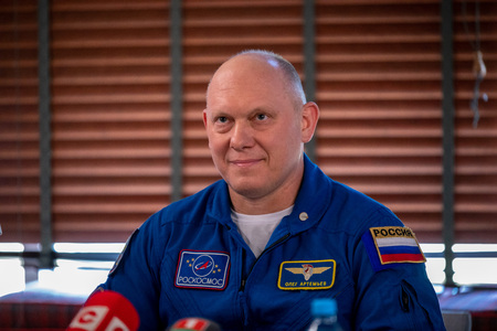 MINSK, BELARUS - 1 MARTH, 2019: Russian cosmonaut Oleg Artemyevのeditorial素材