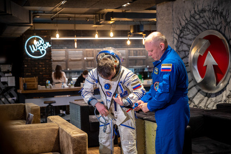 MINSK, BELARUS - 1 MARTH, 2019: Russian cosmonaut Oleg Artemyevのeditorial素材