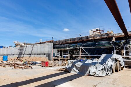 Subway tunnel in constructionのeditorial素材