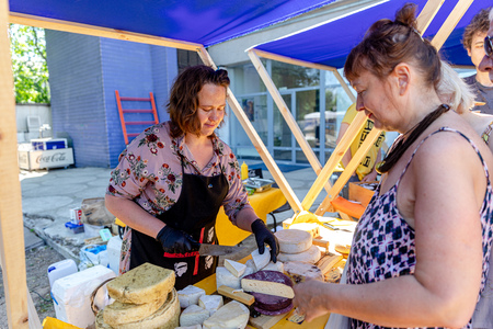 MINSK, BELARUS - 1 JUNE, 2019: farm ecomarketのeditorial素材