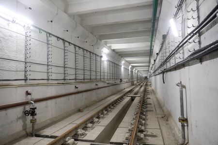 tunnels and metro stations under constructionの写真素材