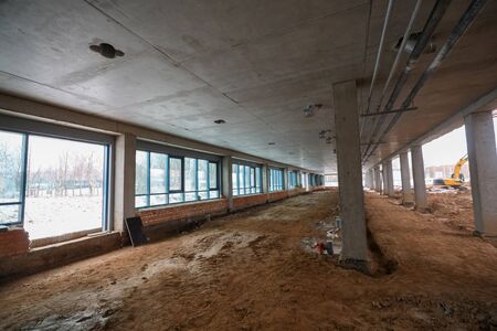 construction site of tennis courts