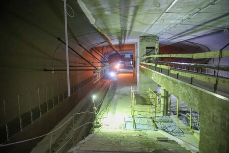tunnels and metro stations under constructionの写真素材