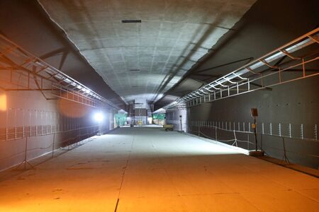 tunnels and metro stations under constructionの写真素材