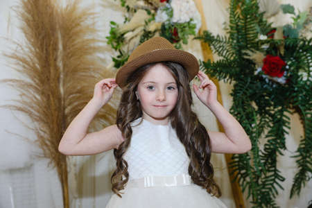 MINSK, BELARUS - February 25, 2020: girl in a wedding dressのeditorial素材