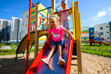 MINSK, BELARUS - 1 MARCH, 2020: little children in kindergartenのeditorial素材