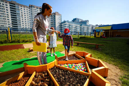 MINSK, BELARUS - 1 MARCH, 2020: little children in kindergartenのeditorial素材