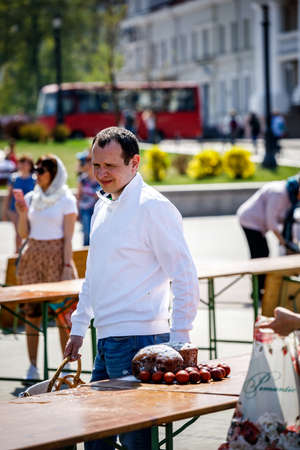 MINSK, BELARUS - 1 MAY, 2019: Orthodox celebrate Easterのeditorial素材