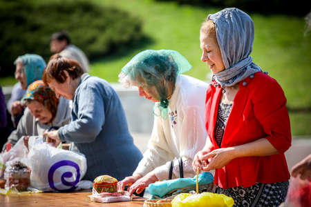 MINSK, BELARUS - 1 MAY, 2019: Orthodox celebrate Easter