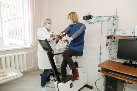 MINSK, BELARUS - 1 March, 2022: gynecological hospital working during coronavirusのeditorial素材