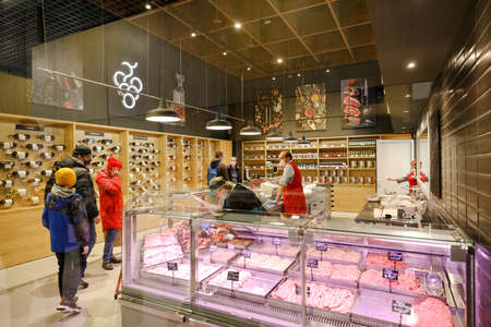 MINSK, BELARUS - March 1, 2022: organic food marketのeditorial素材
