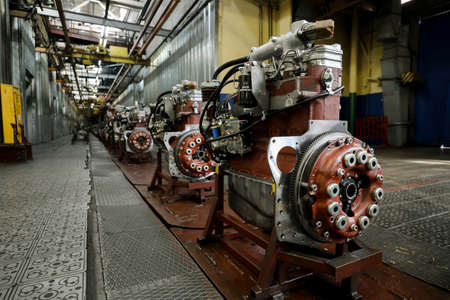 MINSK, BELARUS - 18 FEBRUARY, 2022: car engine factoryの写真素材