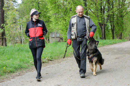 MINSK, BELARUS - 18 FEBRUARY, 2022: wrestling dog trainingのeditorial素材