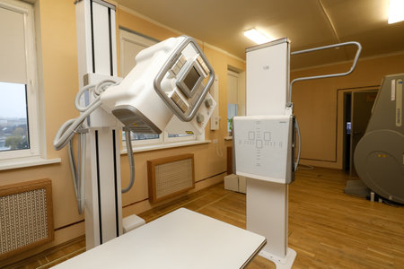 MINSK, BELARUS - 9 SEPTEMBER, 2022: doctor takes a patient in the hospitalの写真素材