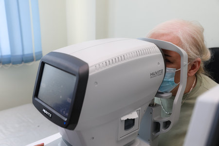 MINSK, BELARUS - 9 SEPTEMBER, 2022: doctor takes a patient in the hospitalの写真素材