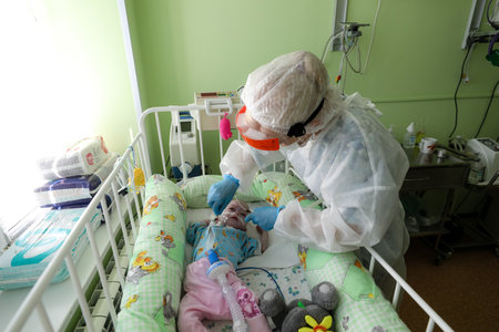 MINSK, BELARUS - 9 SEPTEMBER, 2022: hospice for sick orphansの写真素材