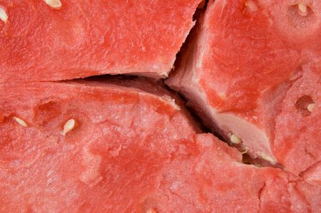 fresh and testy watermelon Cutted in half