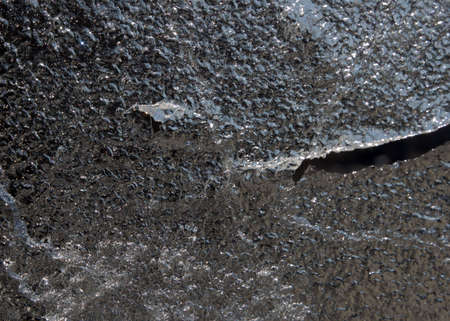 close up of ice surfaceの写真素材