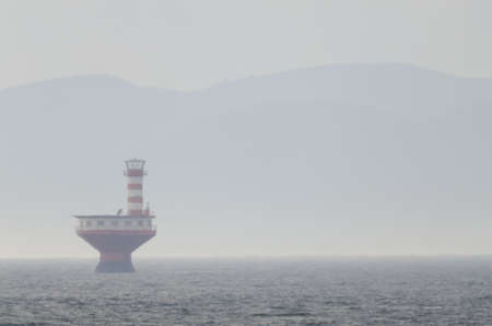 Lighthouse on fairway of St. Lowrence river