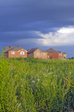 Side of the small village in South Ontario, Canadaのeditorial素材