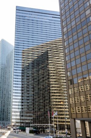 View of buildings on downtown Chicago