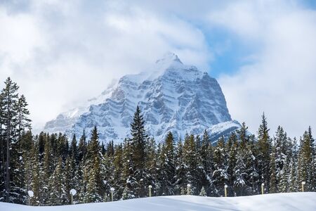 Rocky Mountains in Banff Park, Alberta, Canadaの写真素材