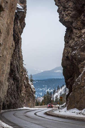 Rocky Mountains in Kootenay Park, British Columbia, Canadaの写真素材