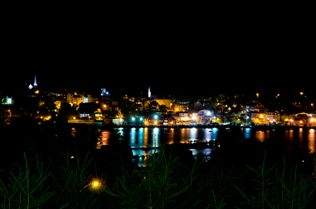 Harbor of Lunenburg, Nova Scotia, Canada.の写真素材