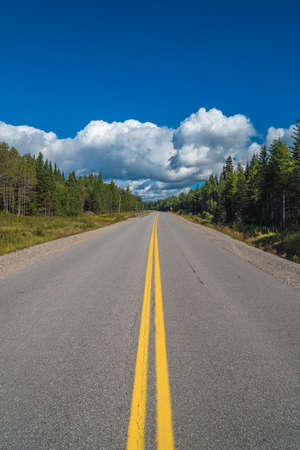 Trans Canada highway along Superior Lake shore