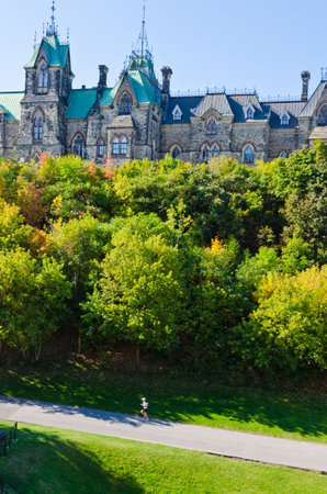 Historic buildings in Downtown Ottawa, Canadaのeditorial素材