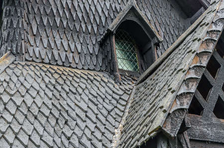 Borgund Stave church. Built in 1180 to 1250, Norwayの写真素材