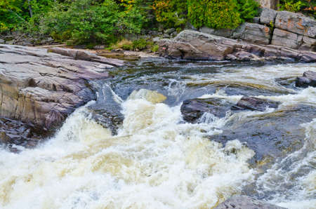 Canyons and waterfalls of Ste. Anne de Beaupre, Quebec.の写真素材