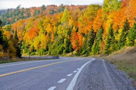 Trans Canada Highway near Superior Lake, Ontario, Canada