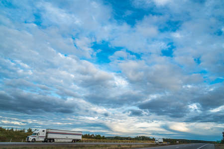 Trans Canada highway near Superior Lake shore