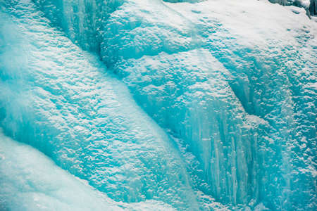 Path to Johnston Waterfall in Banff Park, Alberta, Canadaの写真素材