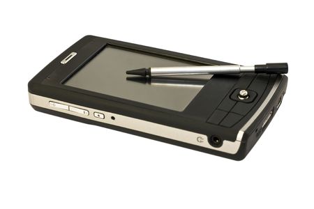 Personal Data Assistant isolated on white with clipping .の写真素材