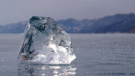ice floe-an iceberg on lake Baikal