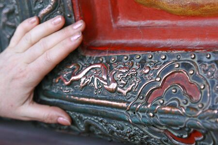 Ornament in Imperiors Palas. Every toched him will be happyの写真素材