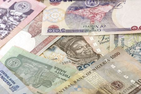 The naira is the currency of Nigeria. の写真素材
