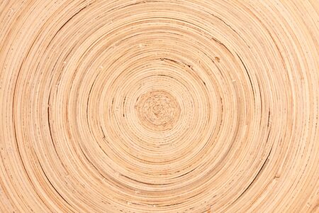 wooden concentric plate backgroundの写真素材