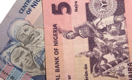 Nigerian banknotesの写真素材