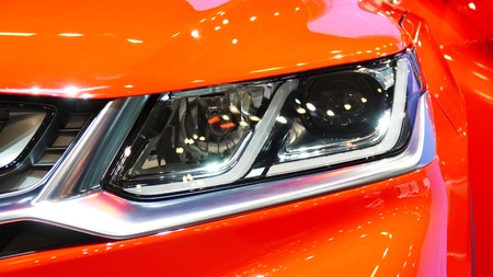 Modern Car front light.