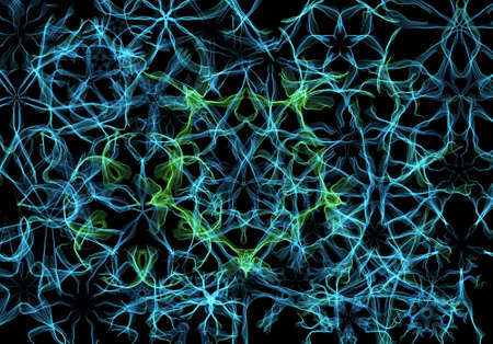 Abstract 3D rendering fractal cover photo design in size for background
