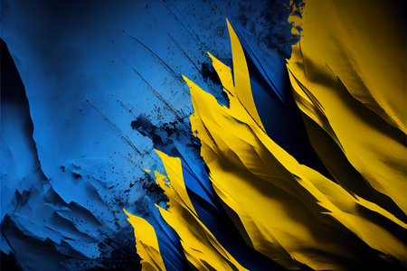 Abstract blue and yellow background. Patriotic in colors of flag of Ukraine