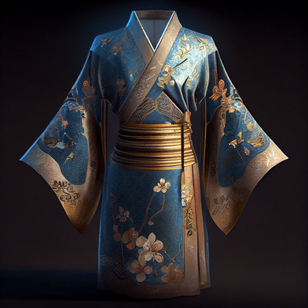 Chinese traditional silk clothes. Ai generativeの素材