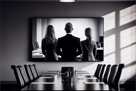 interior of meeting room in moder office. Ai generativeの素材