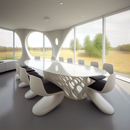 interior of meeting room in moder office. Ai generativeの素材