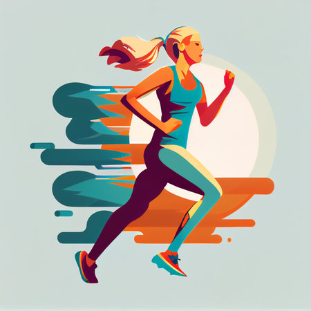 Online sport lesson and fitness course on phone screen. Sportive man training at home with sport equipment. Cardio classes. Trainer conducts strength training using website. Ai generative.の素材